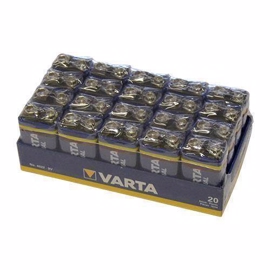 Varta 9V / 6LR61 Industrial alkaline batterier (20 stk)